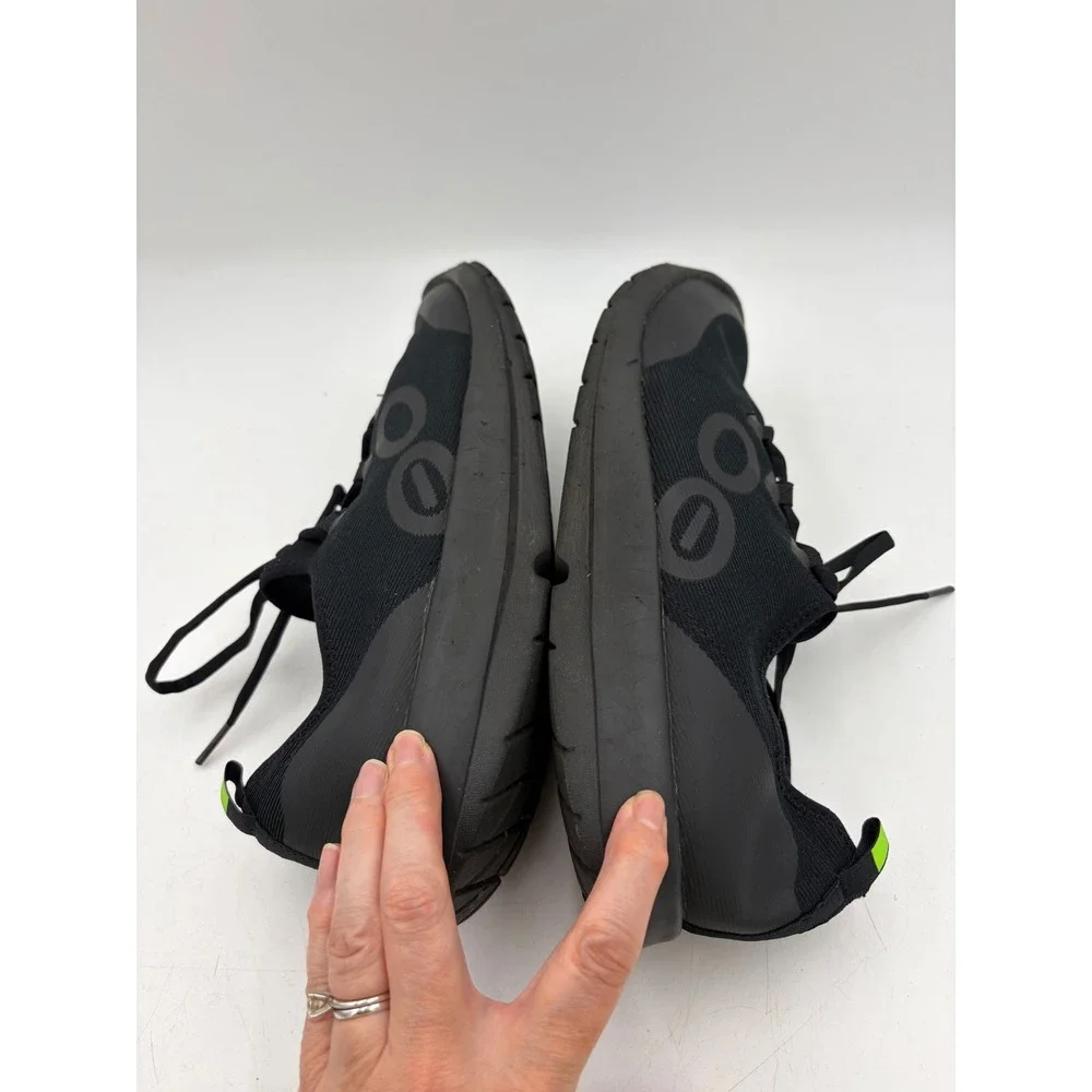 OOFOS OOmg Sport LS All Black Active Recovery Shoes Sneakers Men 11  Comfort